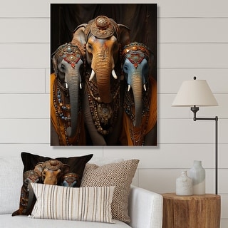 Designart "Asian Art Thai Elephants XI" Asian Art Wall Decor - Bed Bath ...